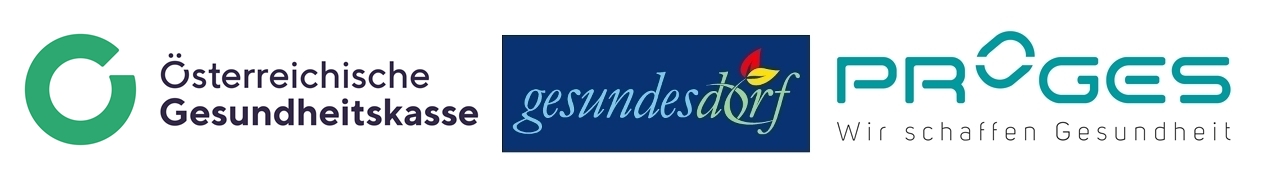 Österreichische Gesundheitskasse Logo (Projekt Vereins PROGES & „Gesundes Dorf“)